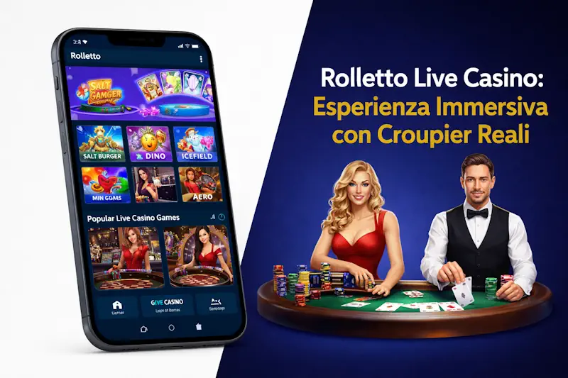 Rolletto Live Casino: Esperienza Immersiva con Croupier Reali